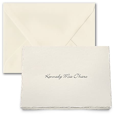 Custom Premium Stationery Folded Note Cards, 5-1/2" x