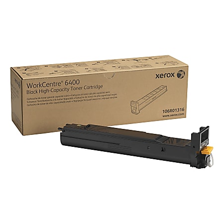 Xerox® 6400 High-Yield Black Toner Cartridge, 106R01316