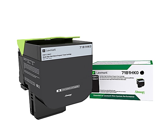 Lexmark™ 71B1HK0 Black High Yield Return Program Toner Cartridge