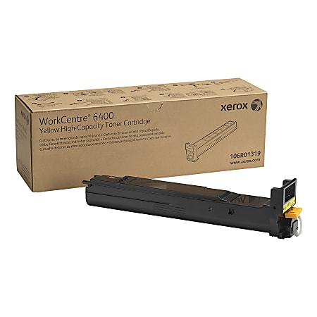 Xerox® 6400 High-Yield Yellow Toner Cartridge, 106R01322
