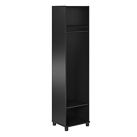 Ameriwood Home Camberly 18"W Mudroom Cabinet, Black