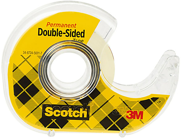  Scotch(R) 137 Photo Safe Double-Sided Tape, 1/2in. x 400in.,  Pack Of 4 : Office Products