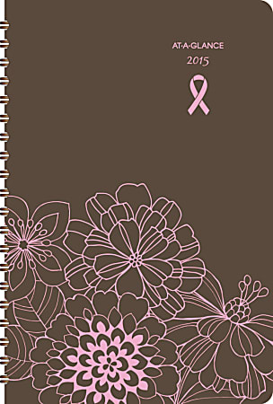 AT-A-GLANCE® 30% Recycled Weekly/Monthly Planner, 5 1/2" x 8 1/2", Sorbet, January-December 2015