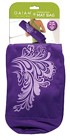 Gaiam Watercress Cargo Yoga Mat Bag, Purple