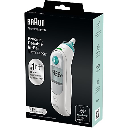 Braun Honeywell ThermoScan 5 Ear Thermometer - Office Depot