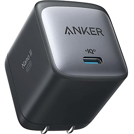 ANKER 715 Charger (Nano II 65W) - 65 W - 120 V AC, 230 V AC Input - 5 V DC, 9 V DC, 15 V DC, 20 V DC Output - 3.25 A