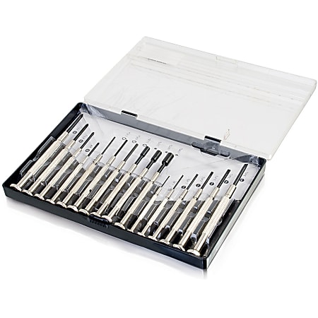 C2G 16 piece Jeweler Screwdriver Set Office Depot