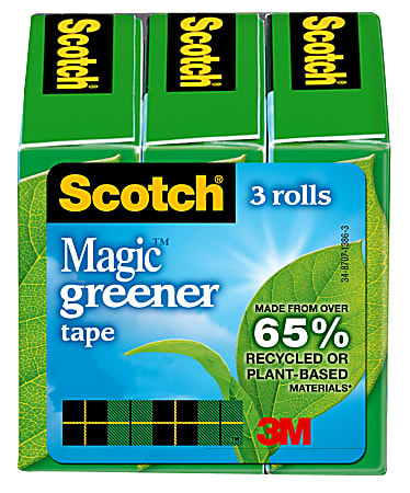 Scotch® Magic™ 810 Tape, 3/4" x 900", Pack Of 3 Rolls