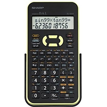 Sharp EL-531XBGR Scientific Calculator, Black/Green