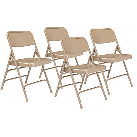 National Public Seating Steel Triple Brace Folding Chairs,
