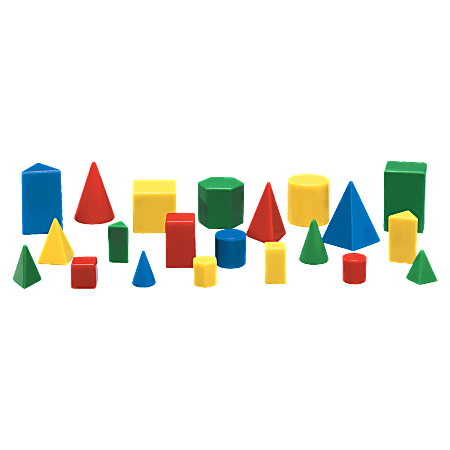 Learning Resources Mini GeoSolids Shapes Set, Ages 5 And Up