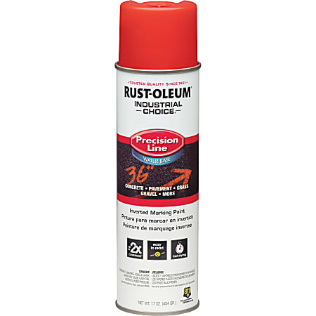 Rust-Oleum M1800 Precision Line Marking Spray Paint, 17 Oz, Safety Red