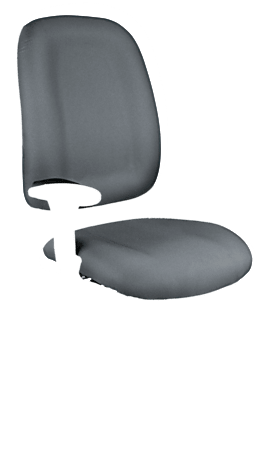 OFM Ergonomic Mid-Back Task Chair, Gray/Black