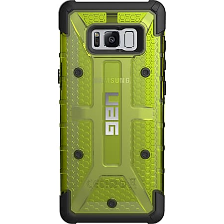 Urban Armor Gear Plasma Series Galaxy S8+ Case - For Smartphone - Citron - Translucent - Shock Resistant, Scratch Resistant, Drop Resistant, Impact Resistant, Slip Resistant, Skid Resistant - Polyurethane Plastic, Polycarbonate