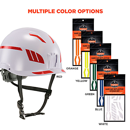 Skullerz 8961 Reflective Hard Hat Safety Helmet Sticker Kit