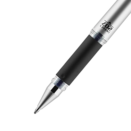 Uniball Signo 207 Gel Impact Stick Gel Pen, 12 Silver Metallic Pens, 1.0mm  Bold Point Gel Pens| Office Supplies, Ink Pens, Colored Pens, Fine Point