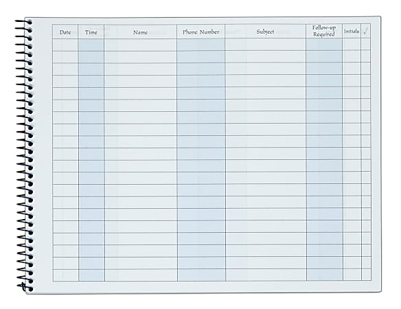 Adams Activity Log Book, 8 1/2" x 11", Books Of 50 Pages