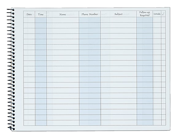 Adams Activity Log Book, 8 1/2" x 11", Books Of 50 Pages