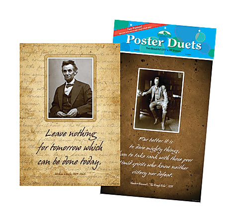 Barker Creek® Poster Duet Set, Presidential, Pack Of 2