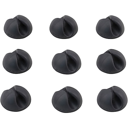 Bluelounge CableDrop Mini Cable Anchor for Small Cords - Cable Clip - Black - 9 - 0.80 Bluelounge CableDrop Mini Cable Anchor for Small Cords - Cable Clip - Black - 9 - 0.80