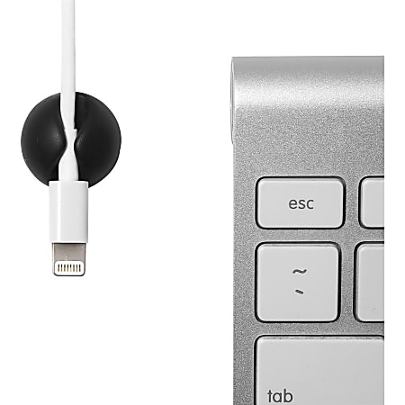 Bluelounge CableDrop Mini Cable Anchor for Small Cords - Cable Clip - Black - 9 - 0.80 Bluelounge CableDrop Mini Cable Anchor for Small Cords - Cable Clip - Black - 9 - 0.80