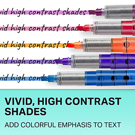 Sharpie Liquid Highlighters Chisel Tip Fluorescent Yellow 12 Count ...
