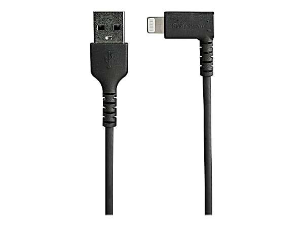 StarTech.com 1 m Lightning Cable - 3.30ft Lightning/USB Data Transfer Cable for iPhone, iPad - First End: 1 x 8-pin Lightning Male Proprietary Connector - Second End: 1 x 4-pin Type A Male USB - 60 MB/s - MFI - Shielding - Nickel Plated Connector - Black