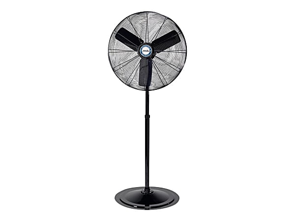 Lasko® 30" 3-Speed Industrial Grade Oscillating Pedestal Fan, 93"H x 33"W x 30.5"D, Black