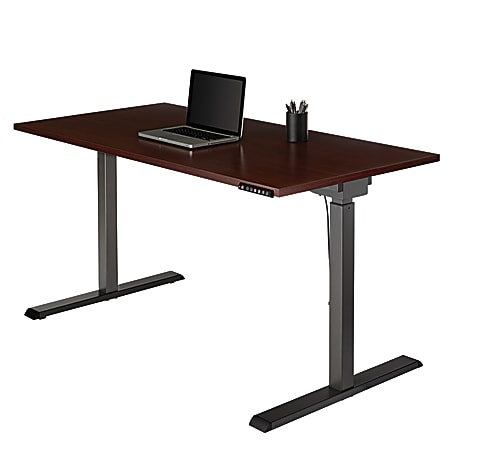 Realspace® Magellan Performance Electric Height-Adjustable Standing Desk, 60"W, Cherry