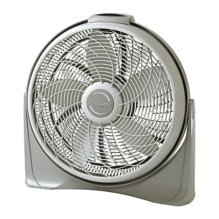 Lasko® Cyclone® 20" 3-Speed Air Circulator Fan with Remote Control, 23.19"H x 6.75"W x 23.5"D, Beige