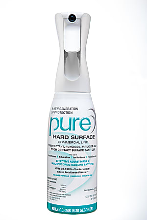 Pure Hard Surface Disinfectant, 20 Oz, White