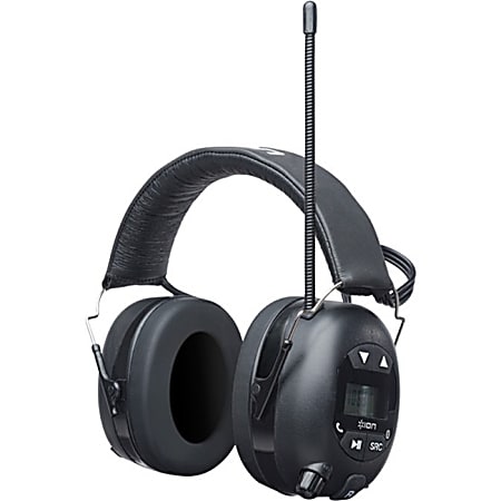 ION Hearing Protection Headphones with Bluetooth & Radio - Stereo - Mini-phone - Wired/Wireless - Bluetooth - Over-the-head - Binaural - Circumaural