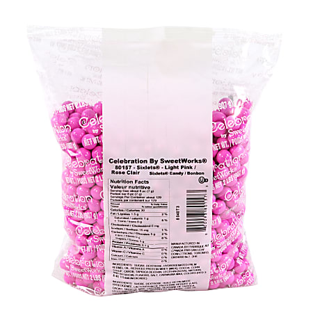 Sweetworks Sixlets Balls, Light Pink, 2-Lb Bag