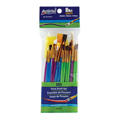 ArtSkills® Assorted Craft Paint Brush Set, Pack of 25