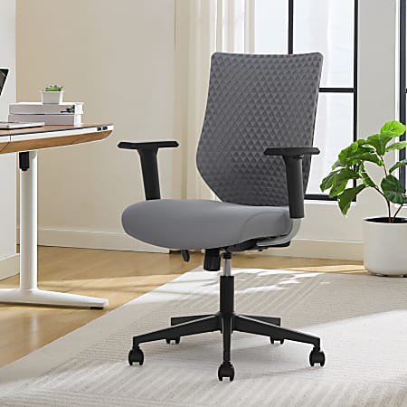 Serta&reg; SitTrue&trade; Riverdale Ergonomic Mesh High-Back Task Chair, Gray