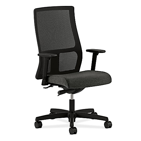 HON® Ignition™ Mesh Chair, 43"H x 27 1/2"W x 17-19"D, Attire Onyx
