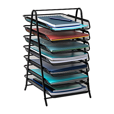 Mind Reader Network Collection 7-Tier Paper Tray, 19”H