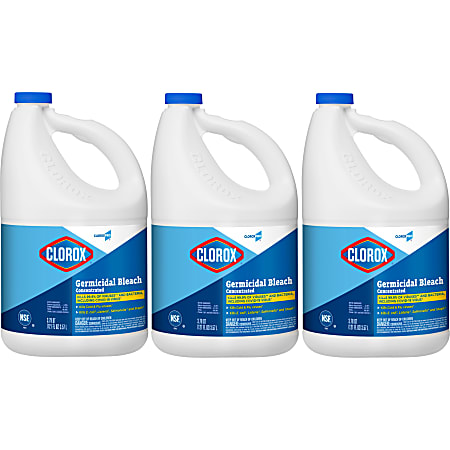 CloroxPro™ Clorox® Germicidal Bleach, Concentrated, 121 Ounce Bottle, Pack of 3 (30966)