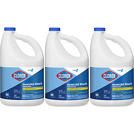 CloroxPro™ Clorox® Germicidal Bleach, Concentrated, 121 Ounce Bottle, Pack of 3 (30966)