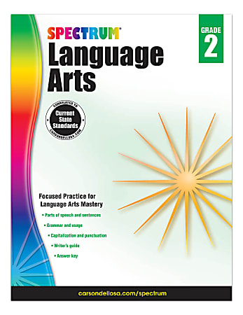 Carson-Dellosa Spectrum Language Arts Workbook, Grade 2