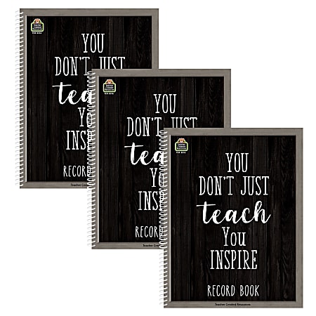 Teacher Created Resources Record Book, Modern Farmhouse, Pack Of 3