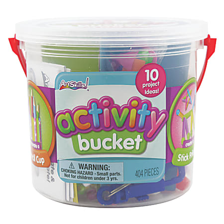 ArtSkills® Activity Bucket, 5 1/4" x 5 1/4", Multicolor