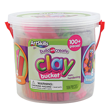 Artskills® Clay Bucket, Assorted Colors