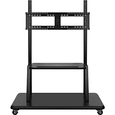 Viewsonic Rolling Trolley Cart Stand For Commercial Displays - Up to 70" Screen Support - Interactive Display Display Type Supported - Floor Stand - Black