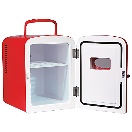 Frigidaire 0.5 Cu Ft Retro Portable Mini Refrigerator, Red