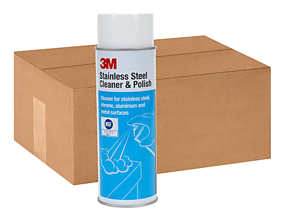 3M Stainless Steel Cleaner & Polish Aerosol, 600 ml - Bradechem