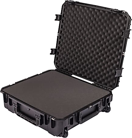 SKB Cases iSeries Protective Case With Cubed Foam And Wheels, 24"H x 21"W x 7"D, Black