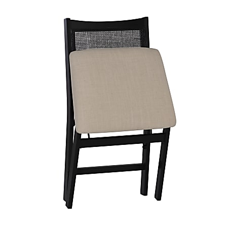 Black rattan folding best sale chairs