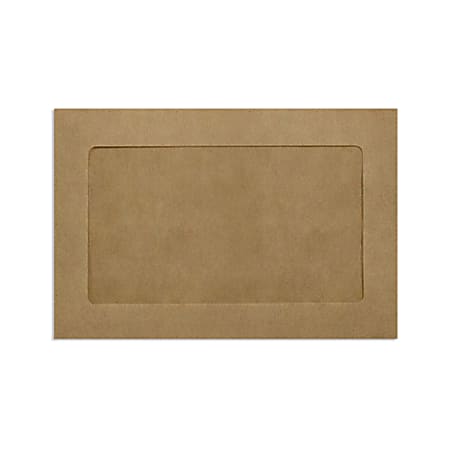 LUX #6 1/2 Full-Face Window Envelopes, Middle Window, Gummed Seal, Grocery Bag, Pack Of 50