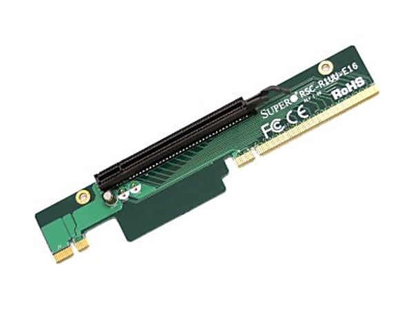 Supermicro 1 PCI Express x16 Slot Riser Card left Side - 1 x PCI Express x16